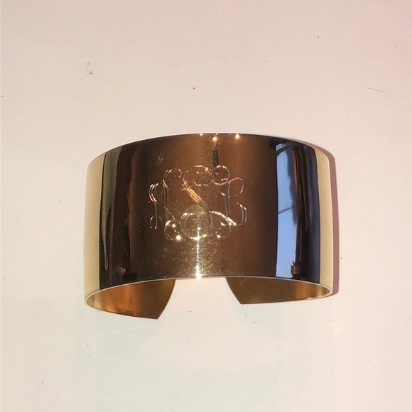 Vintage Jewelry - Personalized Monogrammed ASL Initial Wrap Gold Tone Bracelet